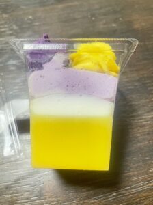 Delicious Seven-Eleven convenience store dessert with rich cream and fluffy textur